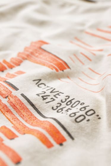 Herren - Funktions-Shirt - cremeweiss