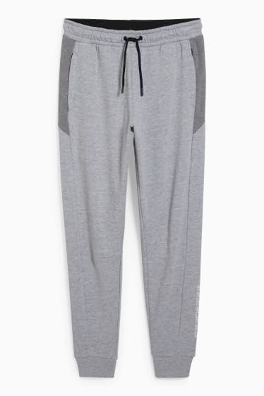 Hommes - Pantalon de jogging  - gris clair chiné