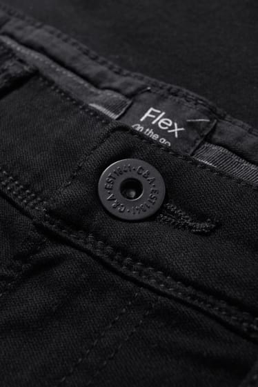 Men - Trousers - slim fit - Flex - LYCRA® - black