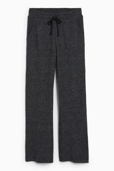 Damen - Strickhose - Regular Fit - dunkelgrau