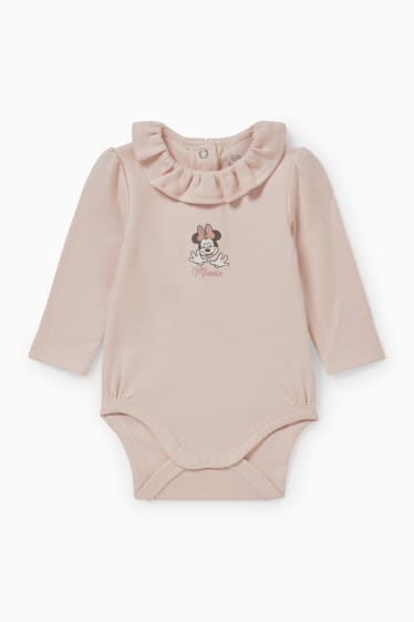 Babys - Minnie Mouse - baby-outfit - 3-delig - roze