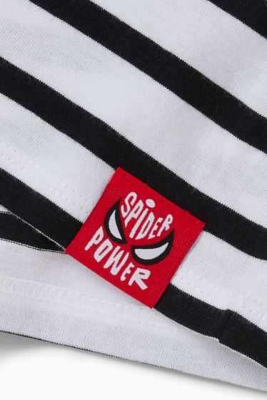 Kinder Jungen - Spider-Man - Kurzarmshirt - gestreift - weiss