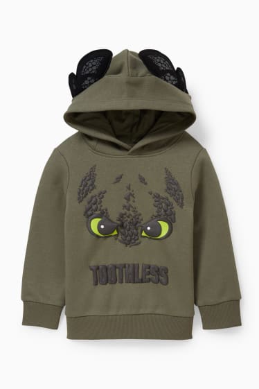 Kinder Buben - Drachenzähmen leicht gemacht - Hoodie - grün