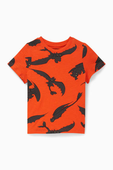 Children - How to Train Your Dragon - short sleeve T-shirt - orange