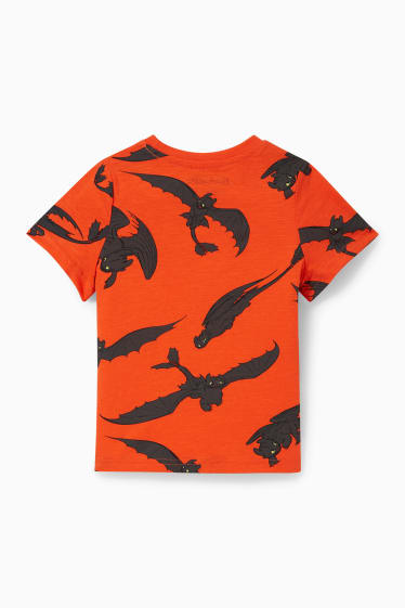 Dětské - Jak vycvičit draka - tričko s krátkým rukávem - oranžová
