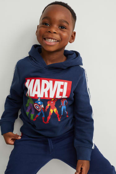 Niños - Marvel - sudadera con capucha - azul oscuro