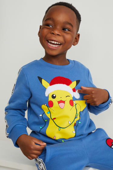 Kinder - Pokémon - Weihnachts-Sweatshirt - blau