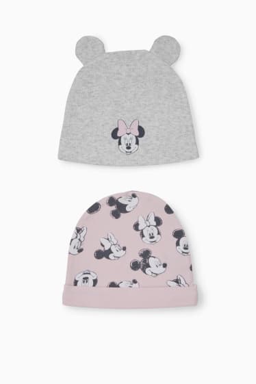 Baby: meisjes - Set van 2 - Disney - baby-muts - roze