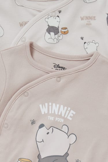 Babies - Multipack of 2 - Winnie the Pooh - baby sleepsuit - beige