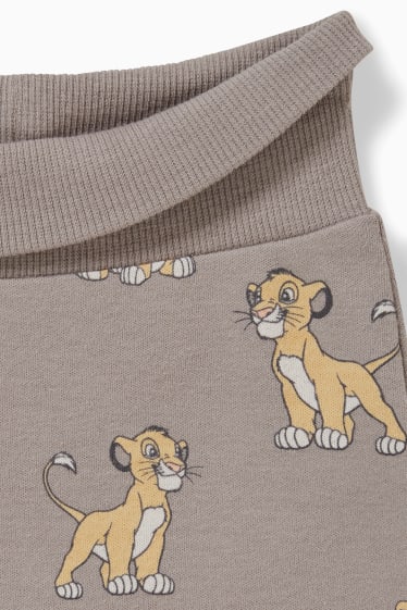 Babys - The Lion King - baby-outfit - 3-delig - grijs-bruin