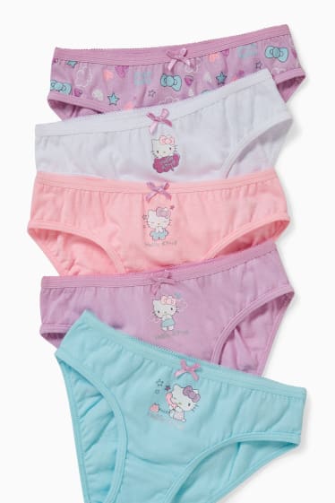 Dětské - Multipack 7 ks - Hello Kitty - kalhotky - světle fialová