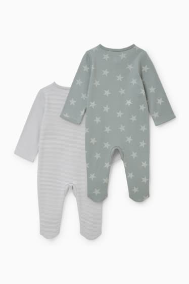 Baby Jungen - Multipack 2er - Baby-Schlafanzug - mintgrün
