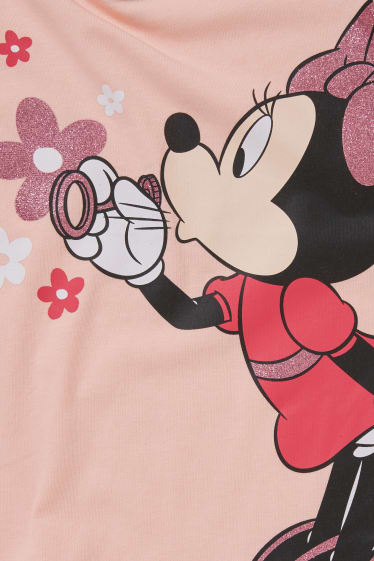 Dětské - Minnie Mouse - tričko s krátkým rukávem - růžová