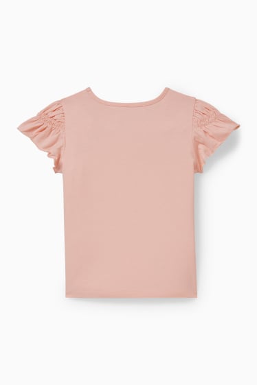 Dětské - Minnie Mouse - tričko s krátkým rukávem - růžová