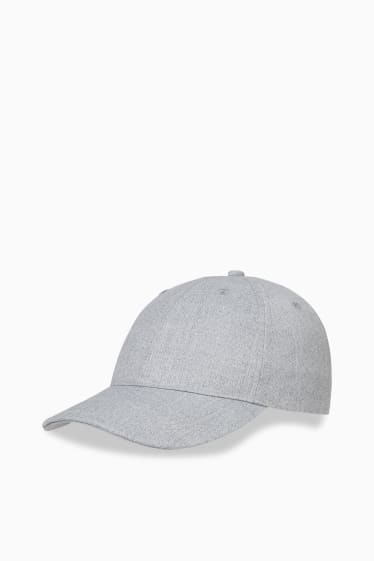 Uomo - Cappellino - grigio chiaro melange