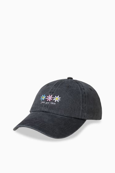 Femmes - CLOCKHOUSE - casquette en jean - noir