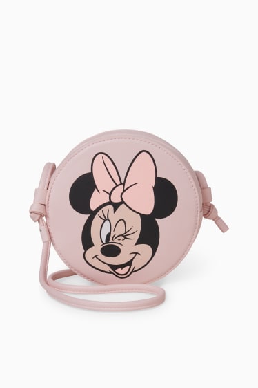 Copii - Minnie Mouse - geantă de umăr mică - imitație de piele - roz