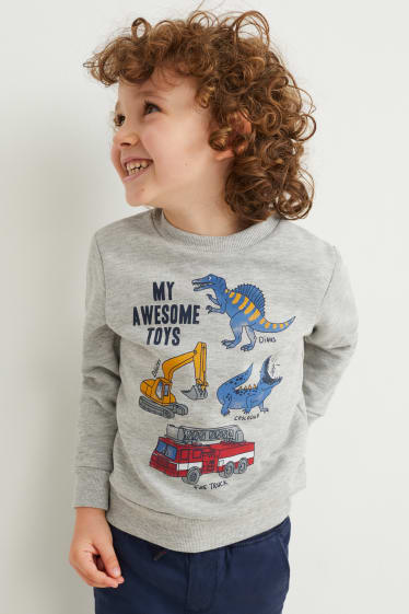 Enfants garçons - Sweat - gris clair chiné