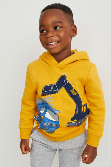 Kinder Buben - Bagger - Hoodie - gelb