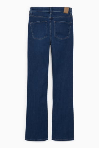 Femei - Bootcut jeans - talie înaltă - LYCRA® - material reciclat - denim-albastru