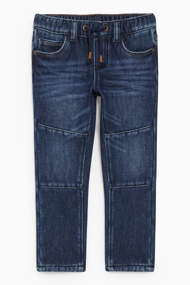 Bambini - Slim jeans - jeans termici - jeans blu scuro