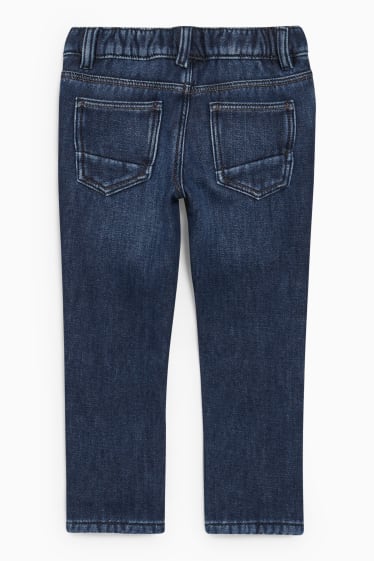 Children - Slim jeans - thermal jeans - denim-dark blue