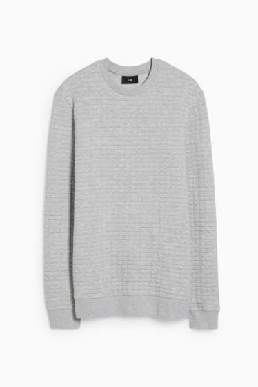 Men - Sweatshirt - light gray-melange