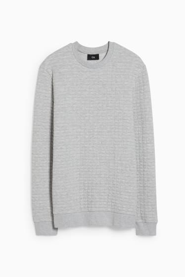 Hommes - Sweat - gris clair chiné