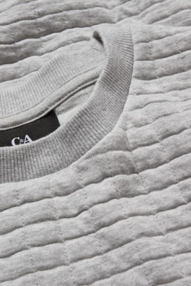 Hommes - Sweat - gris clair chiné