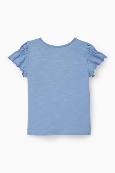 Kinder - Einhorn - Kurzarmshirt - blau