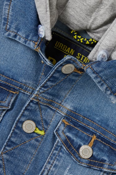 Copii - Băieți - Jachetă cu glugă - denim-albastru