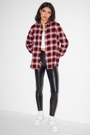Donna - CLOCKHOUSE - blusa - a quadretti - rosso / nero