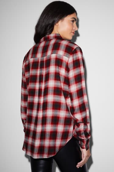 Donna - CLOCKHOUSE - blusa - a quadretti - rosso / nero