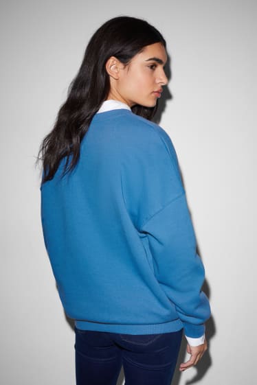 Adolescenți și tineri - CLOCKHOUSE - bluză de molton - albastru