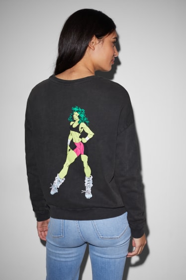 Women - CLOCKHOUSE - sweatshirt - Marvel - dark gray