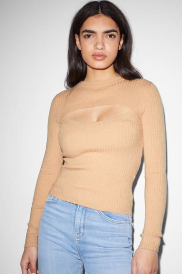 Damen - CLOCKHOUSE - Pullover - beige