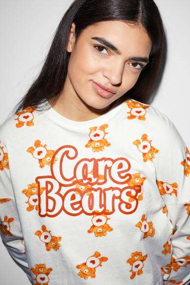 Dames - CLOCKHOUSE - pyjamashirt - Care Bears - wit