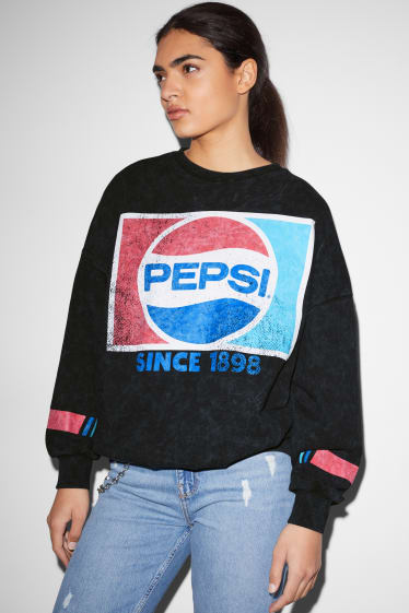 Femmes - CLOCKHOUSE - sweat - Pepsi - noir