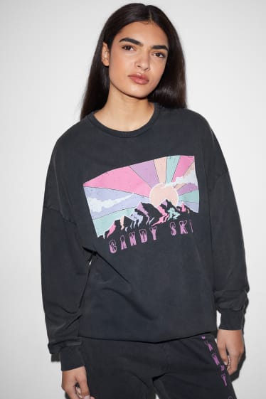 Femmes - CLOCKHOUSE - sweat - gris foncé