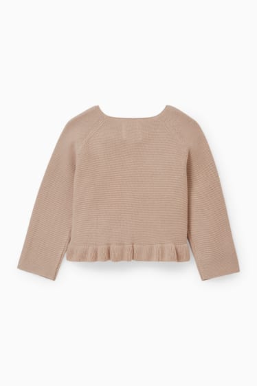 Baby Mädchen - Baby-Strickjacke - beige