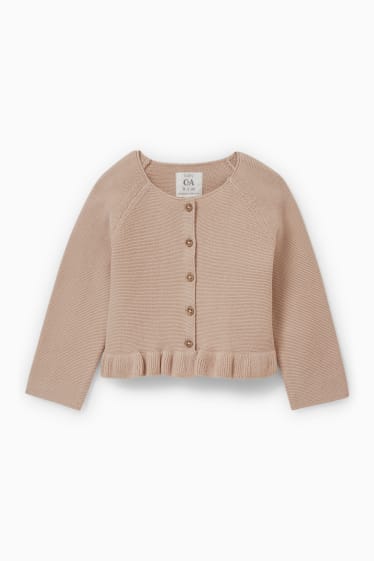 Bébés - Gilet en maille bébé - beige