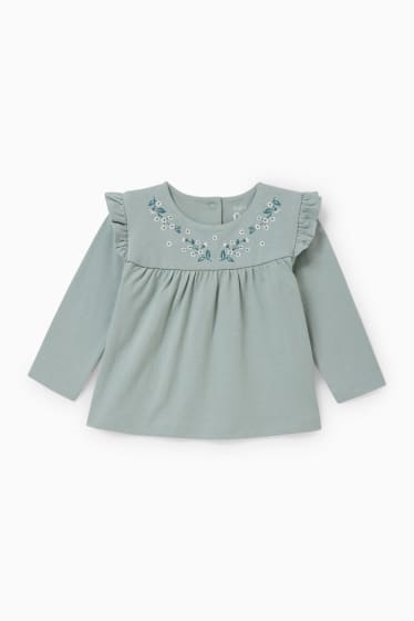 Baby Mädchen - Baby-Outfit - 2 teilig - hellgrün
