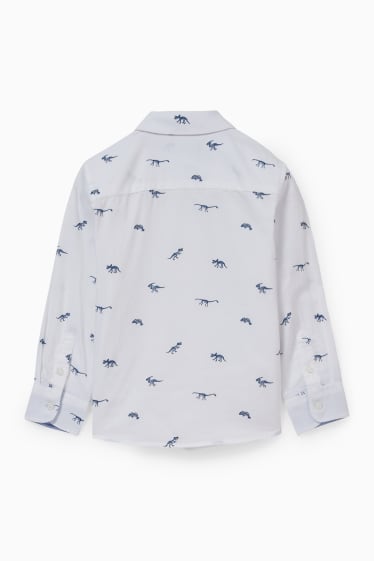 Bambini - Dinosauri - camicia - bianco