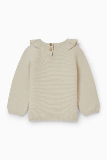 Neonate - Maglione per neonate - beige chiaro