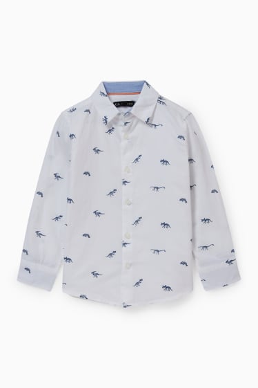 Niños - Dinosaurios - camisa - blanco