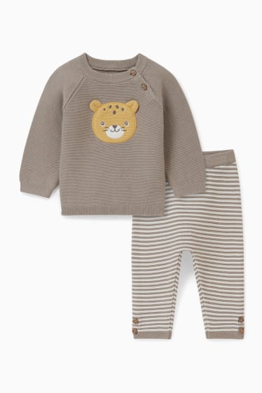 Babys - Baby-Outfit - 2 teilig - grau