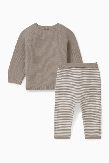 Babys - Baby-Outfit - 2 teilig - grau