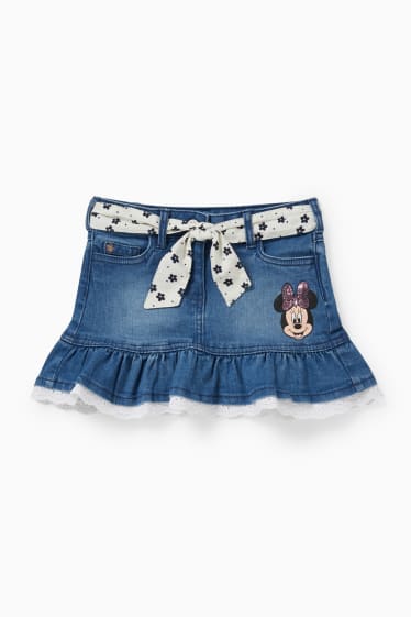 Kinderen - Minnie Mouse - spijkerrokje - jeansblauw