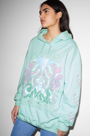 Dames - CLOCKHOUSE - hoodie - mintgroen