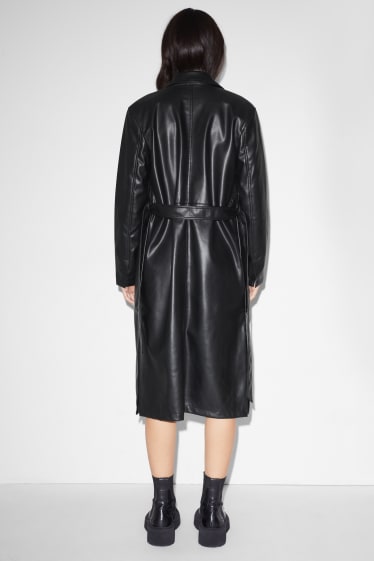 Teens & young adults - CLOCKHOUSE - coat - faux leather - black